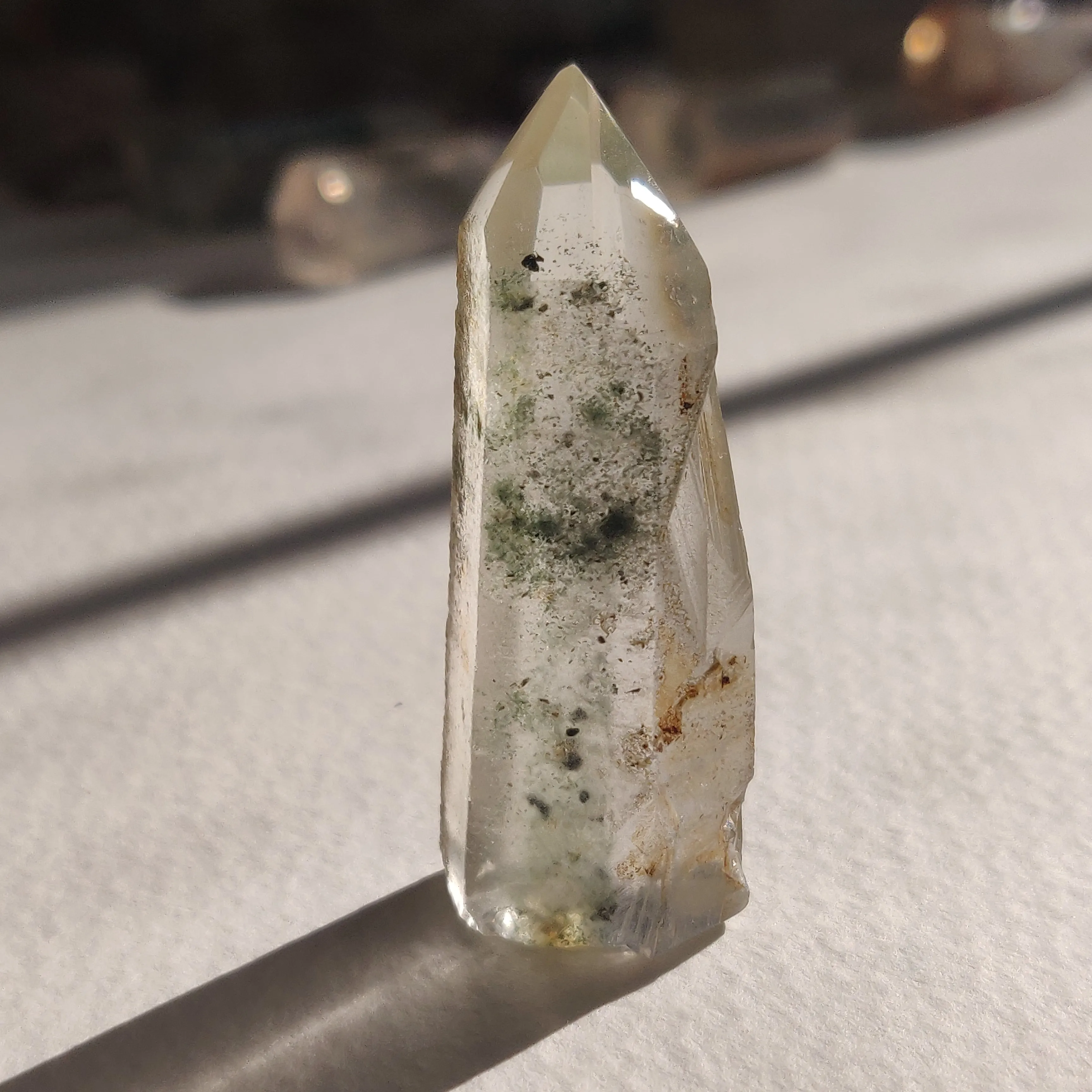 Garden Quartz Point, Lodolite Point (#1G)