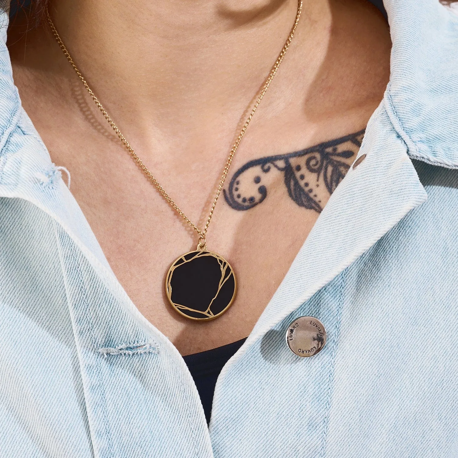 Kintsugi Pin and Jewelry